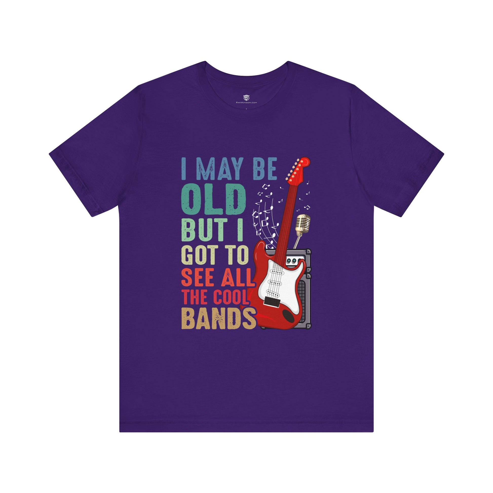 Funny Unisex T-Shirt Music Bands Rock Purple