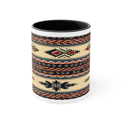 Accent Coffee Mug Native American Black