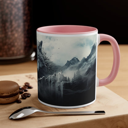 Accent Coffee Mug Wolf Pink