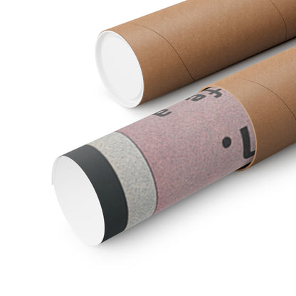Two cardboard tubes with different finishes on a white background