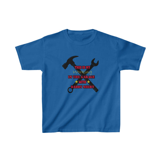 Kids Unisex T-Shirt Mechanic Daddy Blue