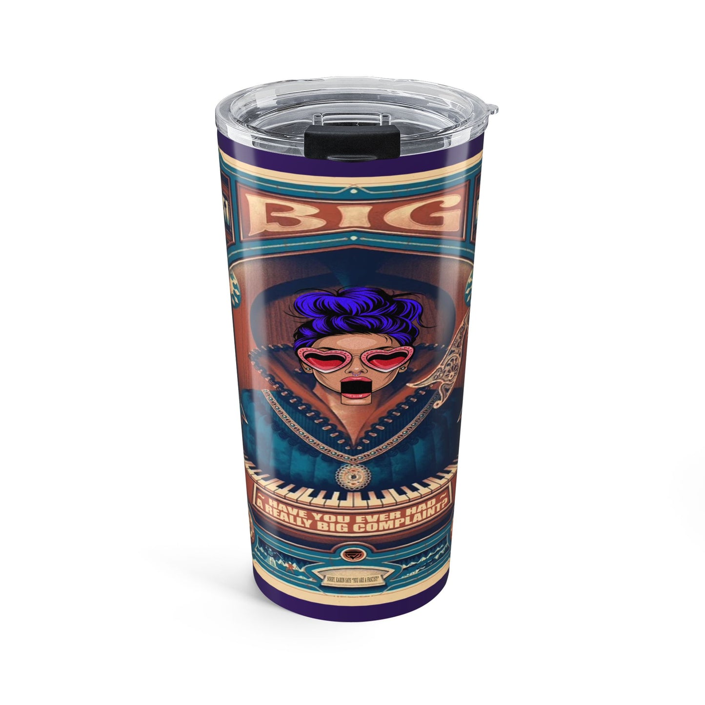 Tumbler 20oz with graphic design.