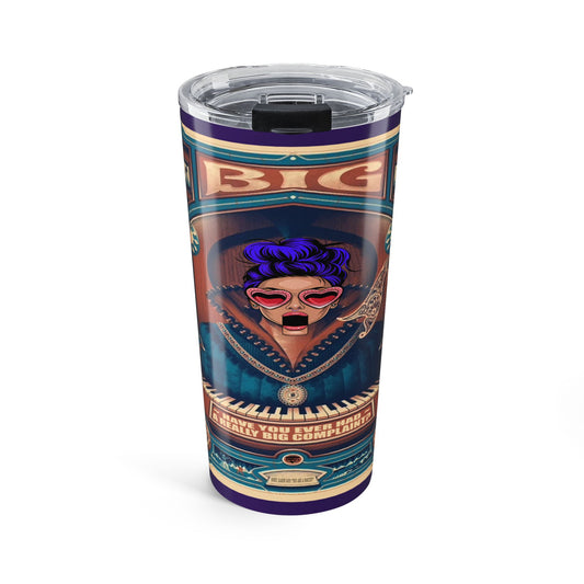 Tumbler 20oz with graphic design.