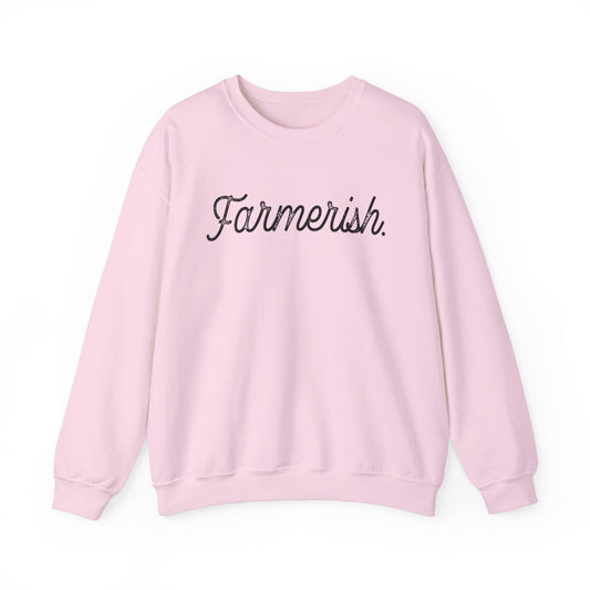 Unisex Funny Sweatshirt Farmer Pink