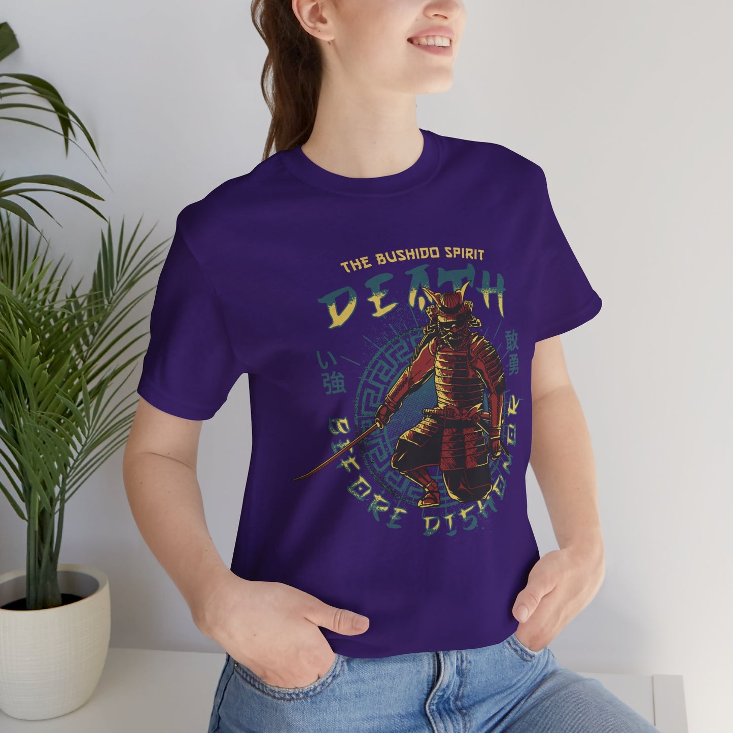 Unisex T-Shirt Samurai Japanese Purple