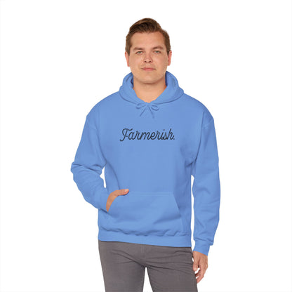 Cool Unisex Hoodie Farm Country Blue