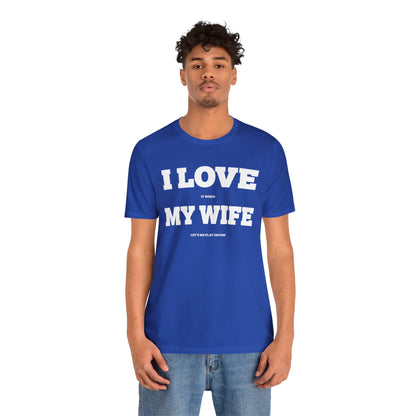 Funny Unisex T-Shirt Drummer Music Wife Blue