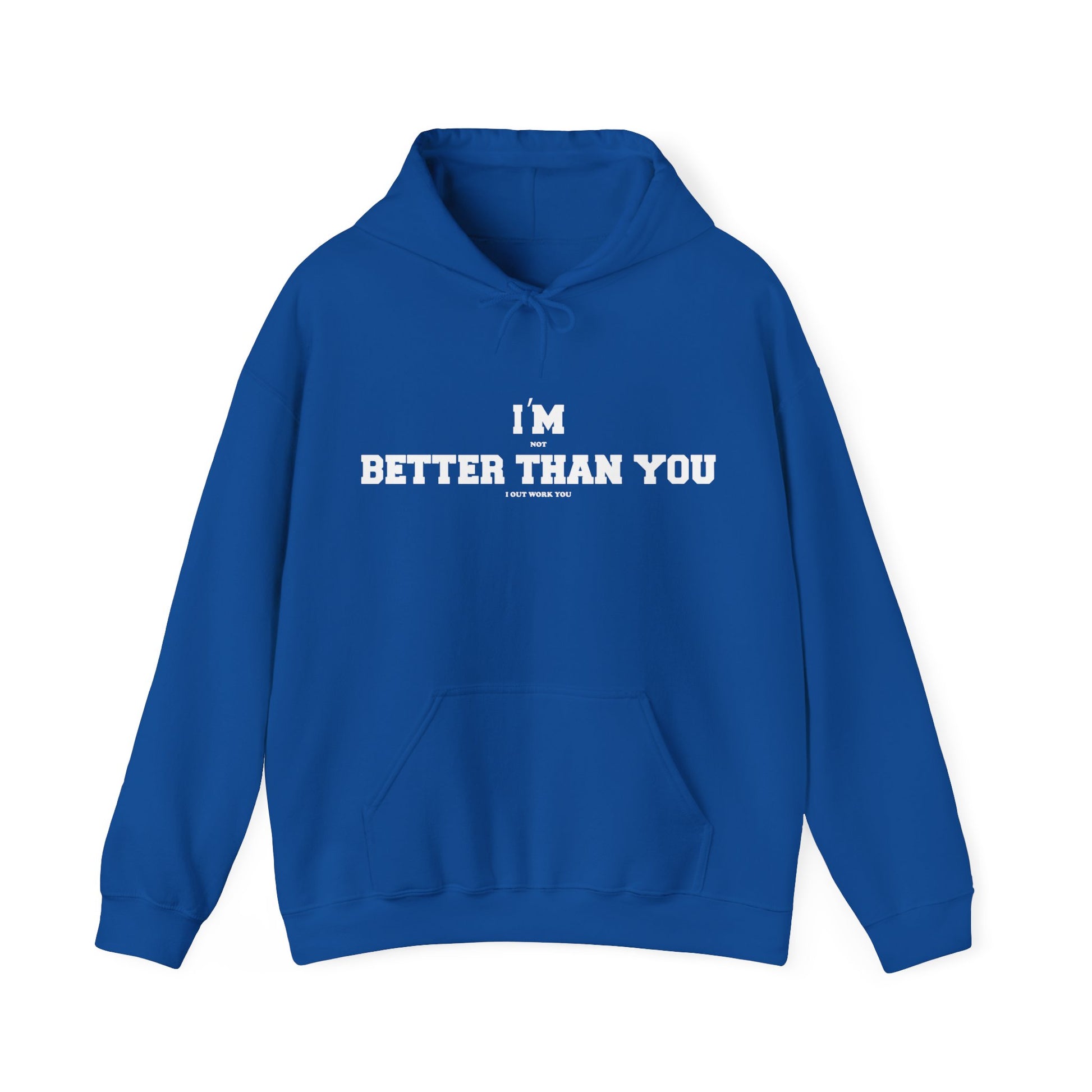 Unisex Hoodie Motivational Sports Blue