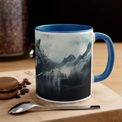 Accent Coffee Mug Wolf Blue