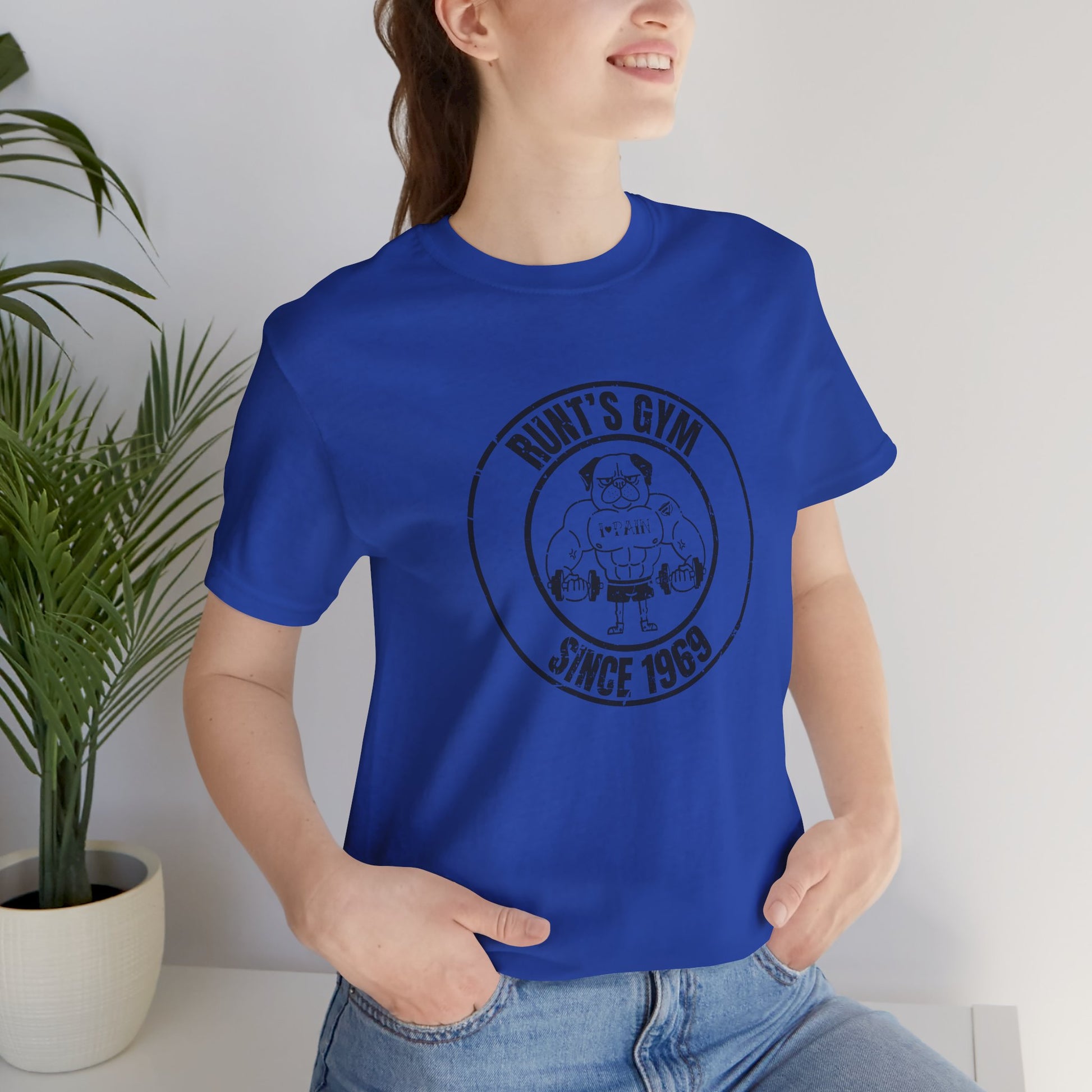 Funny Unisex T-Shirt Gym Blue