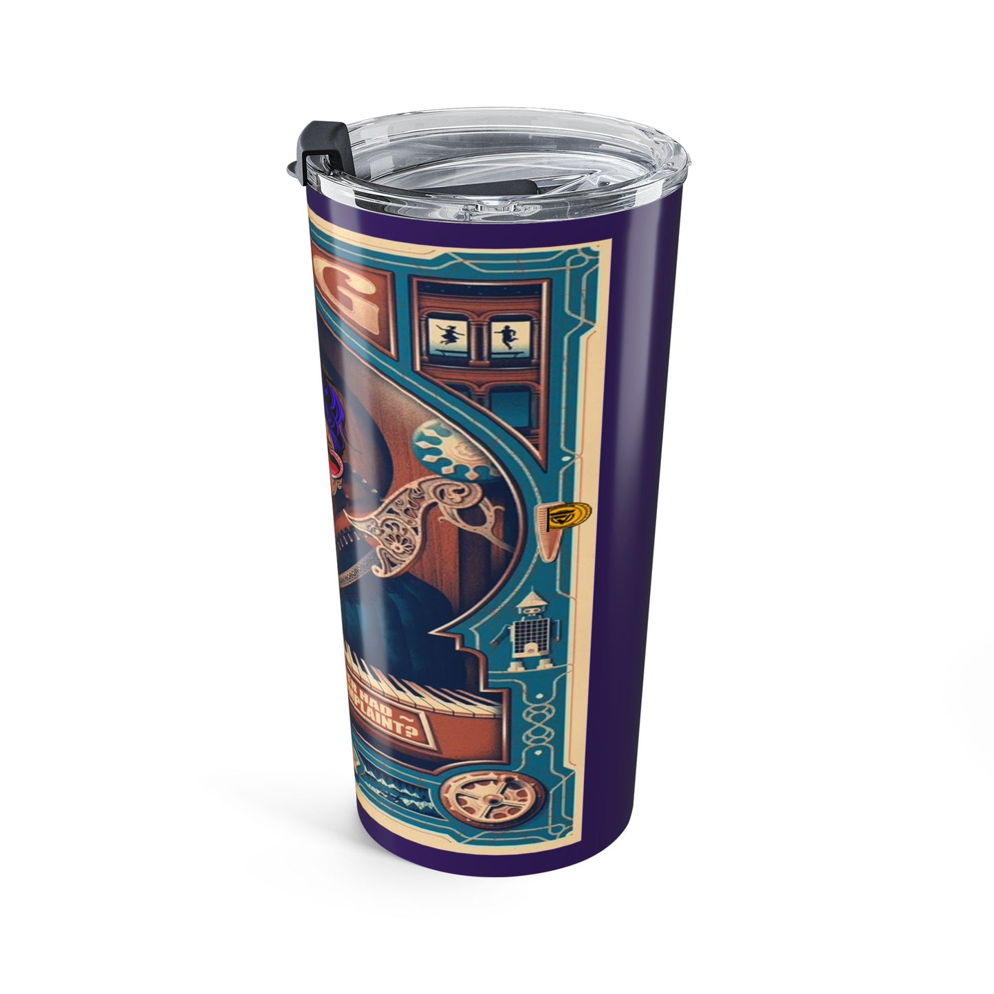 Tumbler 20oz with graphic design.