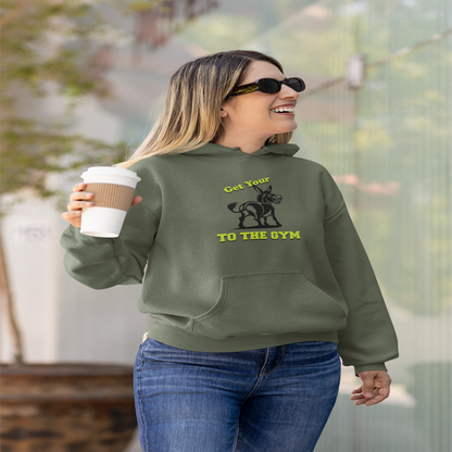 Funny Unisex Hoodie Gym Fitness Green