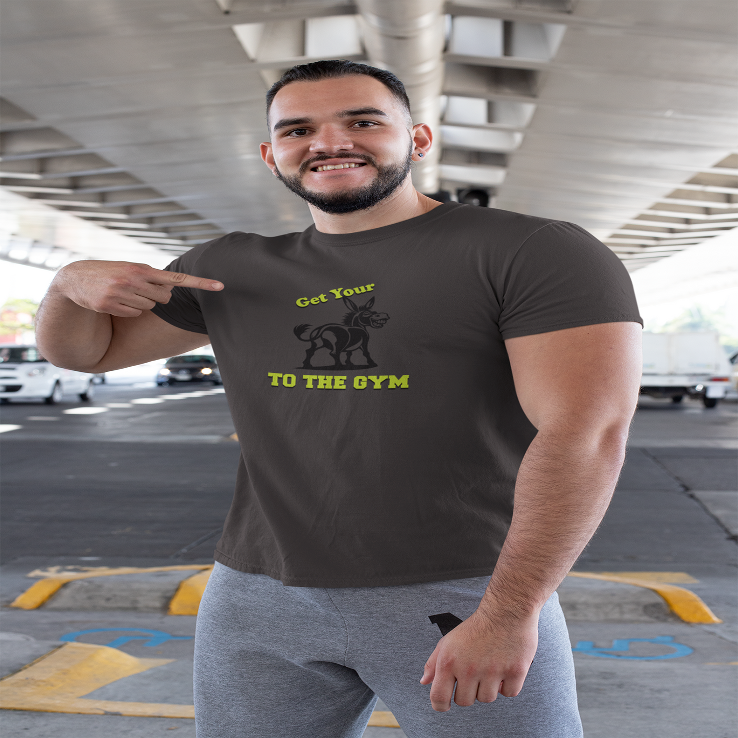 Funny Men's Classic Fit T-Shirt Gym Fitness Smoke