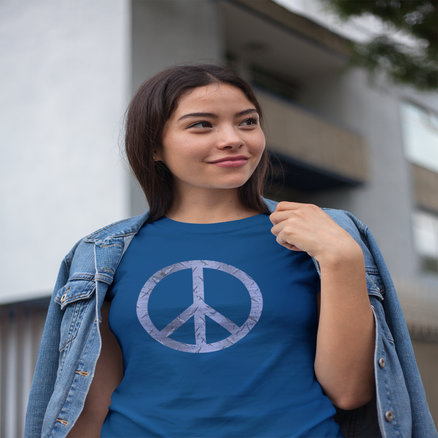 Cool Women's T-Shirt Peace Purple