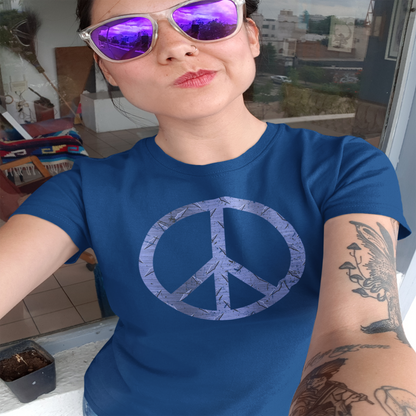 Cool Women's T-Shirt Peace Blue