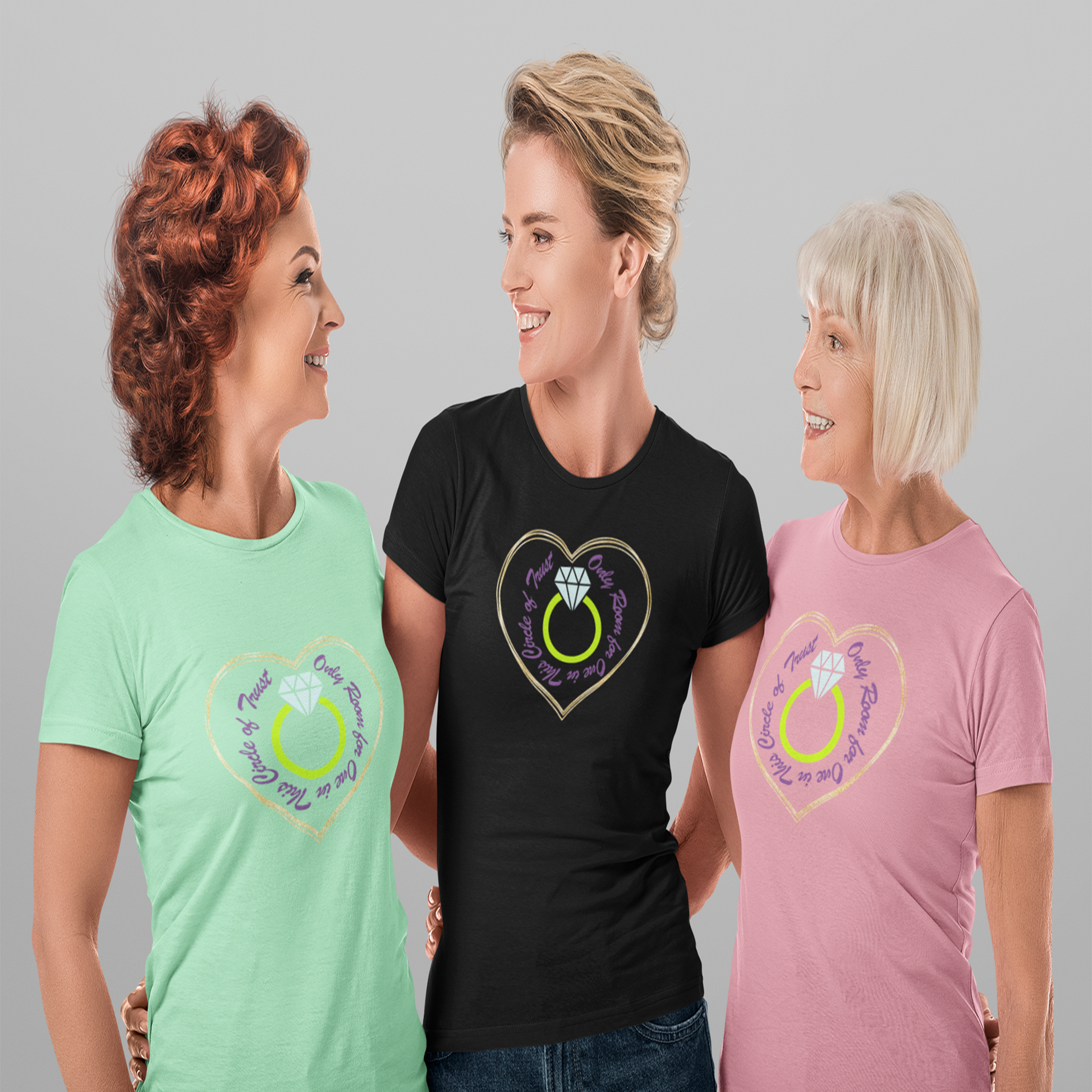 Beautiful Women Funny Graphic Tee for Women Green Black Pink