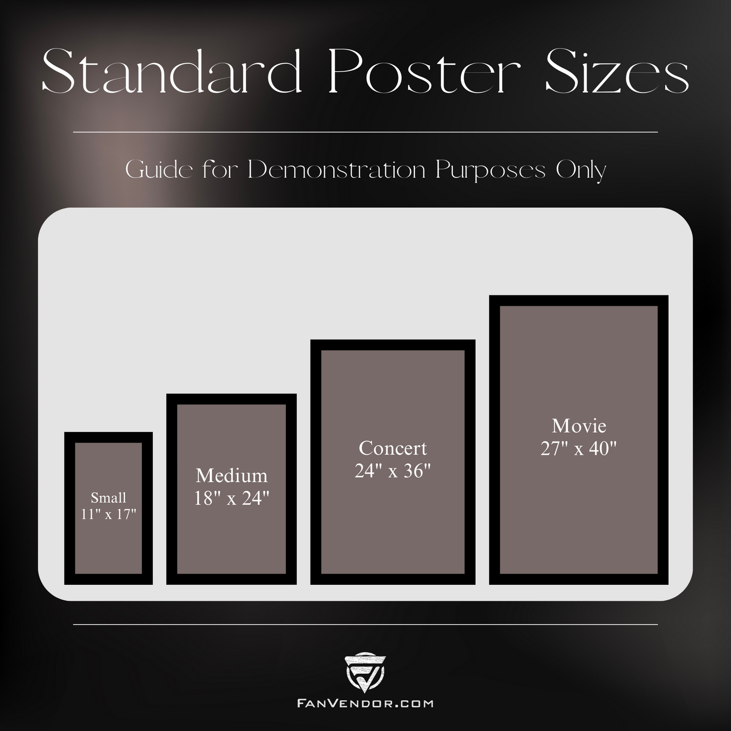 Poster Size Chart Fan Vendor